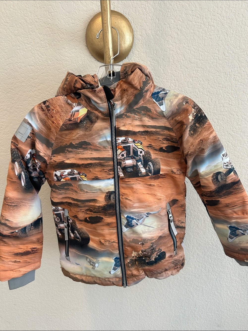 Boys Molo 4T hooded Mars ski/winter jacket